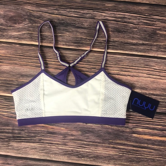 NUYU LSU Louisiana State University Tigers NEW Sports Bra Keyhole Womens - Picture 2 of 5